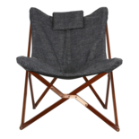 Outdoor Living - Vlinderstoel, grijs gemeleerd