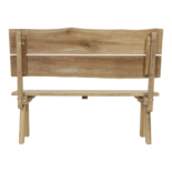 Outdoor Living - Bank teak boomstam 130cm