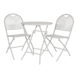 Outdoor Living - Koffieset mesh wit