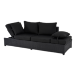 Outdoor Living - Loungebank Roma Black 210x80x66cm