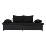 Outdoor Living - Loungebank Roma Black 210x80x66cm