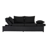 Outdoor Living - Loungebank Roma Black 210x80x66cm