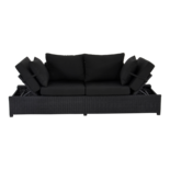 Outdoor Living - Loungebank Roma Black 210x80x66cm