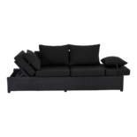 Outdoor Living - Loungebank Roma Black 210x80x66cm