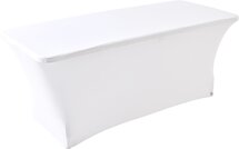 Outdoor Living - Easyfit buffettafelrok- stretch- wit 180x76cm