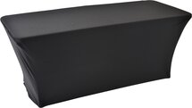 Outdoor Living - Easyfit buffettafelrok- stretch- zwart 180x76cm