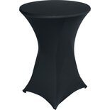 Outdoor Living - Easyfit statafelrok- stretch- zwart Ø80cm