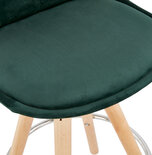 Maysun - Design Barkruk - FRANKA MINI 65 Groen - Naturel