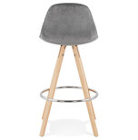 Maysun - Design Barkruk - FRANKA MINI 65 Grijs - Naturel