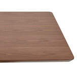 Maysun - Design Eettafel - JAILY Walnoot - Zwart 150x70cm