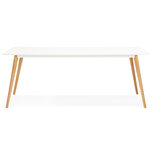 Maysun - Design Eettafel - SAMMY Wit 200x90cm