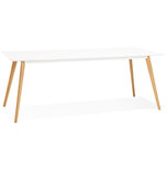 Maysun - Design Eettafel - SAMMY Wit 200x90cm