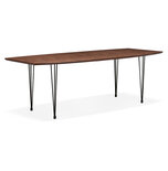 Maysun - Design Eettafel - STACY Walnoot Uitschuifbaar