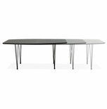 Maysun - Design Eettafel - STACY Zwart Uitschuifbaar