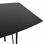 Maysun - Design Eettafel - STACY Zwart Uitschuifbaar