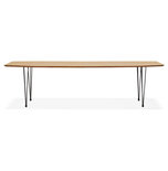 Maysun - Design Eettafel - STACY Naturel Uitschuifbaar