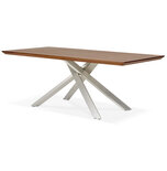 Maysun - Design Eettafel - ROXAN Walnoot - Geborsteld 200x100cm