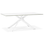 Maysun - Design Eettafel - VIVIAN Wit - Wit 180x90cm