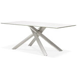 Maysun - Design Eettafel - VIVIAN Wit - Geborsteld 180x90cm