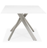 Maysun - Design Eettafel - MALOE Wit - Geborsteld 200x100cm