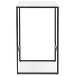 Maysun - Bartafel - MILES Wit - Zwart 60x60x102cm