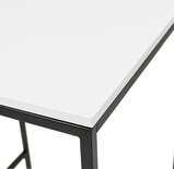 Maysun - Bartafel - MILES Wit - Zwart 60x60x102cm