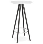Maysun - Bartafel - DAWID Wit - Zwart Ø60x110cm