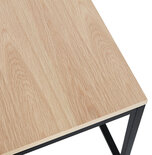 Maysun - Salontafel - PETRA - Naturel - Zwart 110x110x35cm