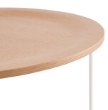 Maysun - Bijzettafel - NOURY - Naturel - Wit Ø45,5x52,5cm