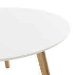 Maysun - Salontafel - KIRSTEN - Wit Ø90x45cm