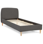 Maysun - 1 Persoons Bedframe DREAMS - Donkergrijs 90X200cm