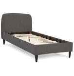 Maysun - 1 Persoons Bedframe DREAMS - Donkergrijs 90X200cm