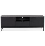 Maysun - TV Meubel - KATELIN - Zwart - Zwart 150x40x50cm