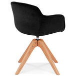 Maysun - Design Stoel - MARLON Zwart - Naturel