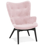 Maysun - Design Fauteuil - MELODIE Roze - Zwart