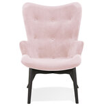 Maysun - Design Fauteuil - MELODIE Roze - Zwart