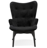 Maysun - Design Fauteuil - MELODIE Zwart - Zwart