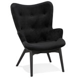 Maysun - Design Fauteuil - MELODIE Zwart - Zwart