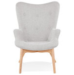 Maysun - Design Fauteuil - YOSHA Grijs - Naturel