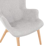 Maysun - Design Fauteuil - YOSHA Grijs - Naturel