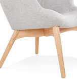 Maysun - Design Fauteuil - YOSHA Grijs - Naturel