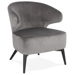 Maysun - Design Fauteuil - MEGAN Grijs - Zwart