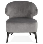 Maysun - Design Fauteuil - MEGAN Grijs - Zwart