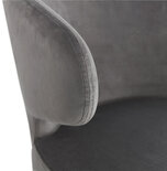 Maysun - Design Fauteuil - MEGAN Grijs - Zwart