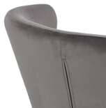 Maysun - Design Fauteuil - MEGAN Grijs - Zwart