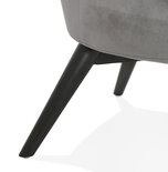 Maysun - Design Fauteuil - MEGAN Grijs - Zwart