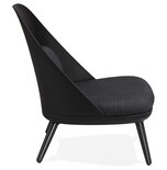 Maysun - Design Fauteuil - KAJAL Zwart - Donkergrijs