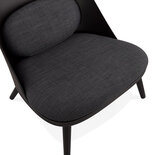 Maysun - Design Fauteuil - KAJAL Zwart - Donkergrijs