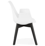 Maysun - Design Stoel - ALLANIS Wit - Zwart