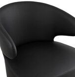 Maysun - Design Fauteuil - MILEY Zwart - Zwart